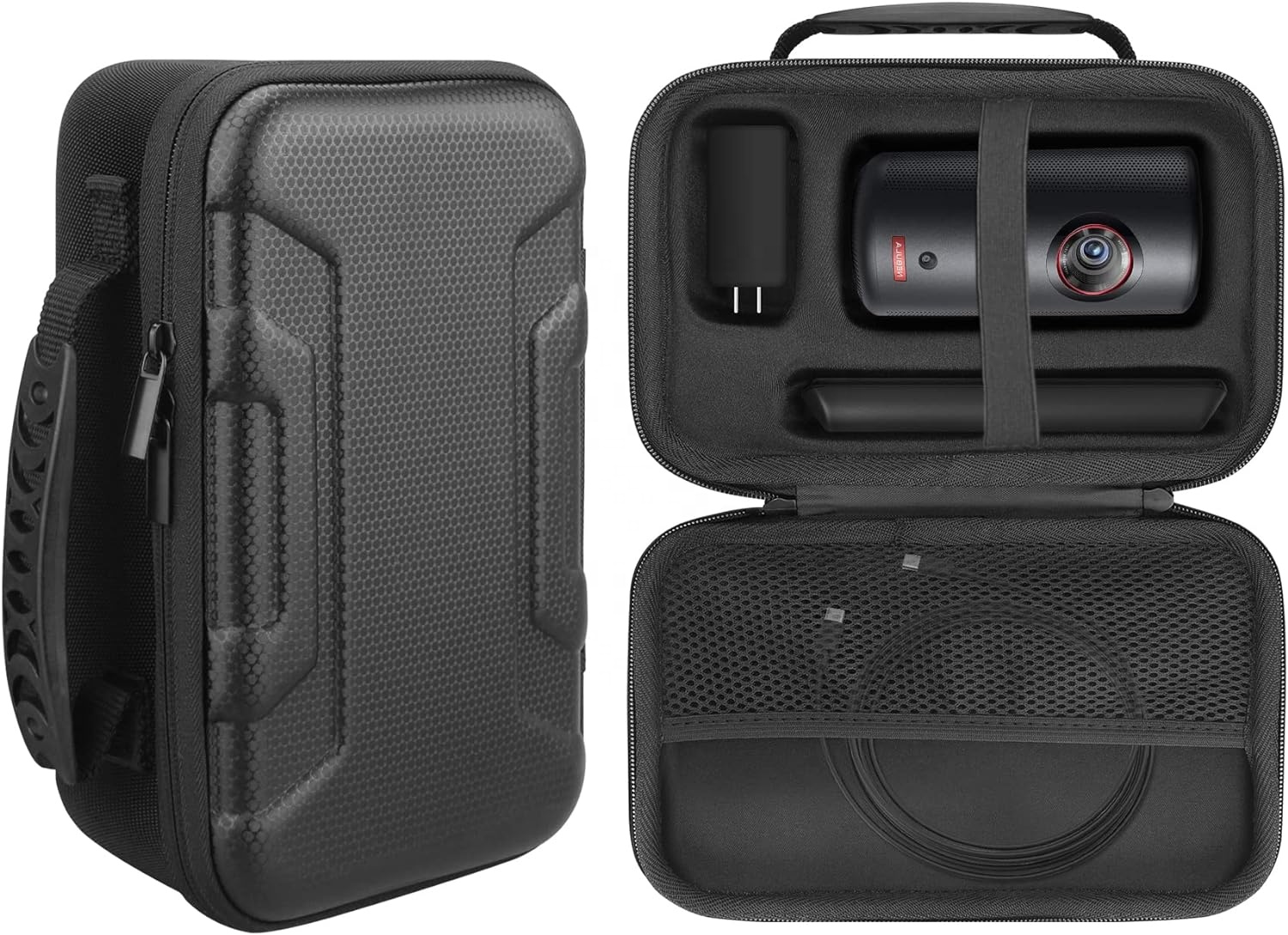 portable projector case with speakers
