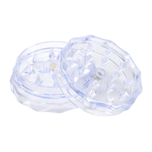 Stock UE 2026 Producto Popular <span class=keywords><strong>Mini</strong></span> Molinillo de Plástico ABS de 40mm Transparente con Forma de Flor de 2 Capas al por Mayor para Uso con Tabaco - Product Image 3