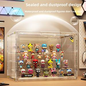 <span class=keywords><strong>NFS</strong></span> ที่เก็บของรูปแกะสลักขนาดเล็กกล่องใสแบบใสสำหรับของเล่นบล็อกก่อสร้างประตูแม่เหล็กกันฝุ่น - Product Image 2