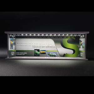 Boîte de rangement pour modèle de voiture 1/64, petite scène de <span class=keywords><strong>parking</strong></span>, modèle de voiture en alliage, garage, scène 1/64, diorama - Product Image 6