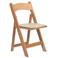 Chaise pliante en bois rembourrée, vente en gros, style de loisirs, chaise pliable, banquet, événement, fête, mariage, chaise pliante