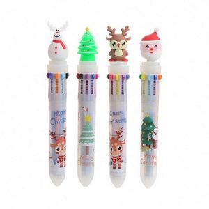 Bolígrafo Multicolor de la Serie Navideña con Punta de 1.0 mm, Bolígrafo de Plástico Personalizado para Regalos de Fiesta, Estudiantes y Niños - Product Image 1