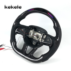 Volante Deportivo de Fibra de Carbono Personalizado con LED para Dodge Charger Challenger Hellcat SRT <span class=keywords><strong>RT</strong></span> 392, Totalmente Personalizable - Product Image 4