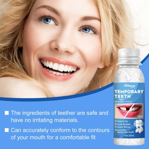 Riabilitazione orale: crema temporanea per il viso e lozione per il viso riparazione dentale temporanea