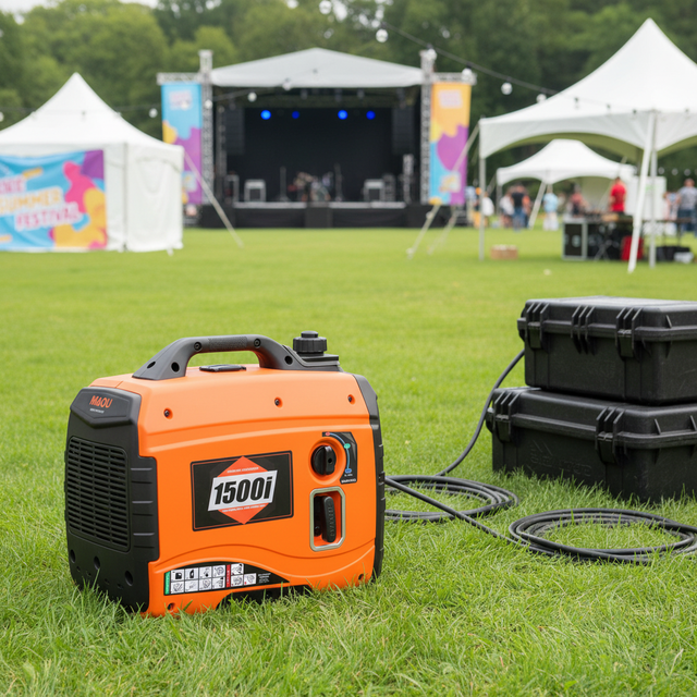 Portable 4-Stroke Gasoline Inverter Generator 1.8kW to 6.5kW 380V Rated Voltage Home Use Camping 60Hz for Silent Operation