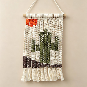 Kit <span class=keywords><strong>de</strong></span> <span class=keywords><strong>macramé</strong></span> DIY personnalisé pour adultes débutants, ornement mural bohème en <span class=keywords><strong>macramé</strong></span>, tapisserie bohème en <span class=keywords><strong>macramé</strong></span>, cadeau - Product Image 5