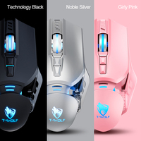 Mouse mekanis Gaming, Mouse kabel profesional sensitivitas tinggi 7 tombol pemrograman makro untuk Game komputer Tablet PC