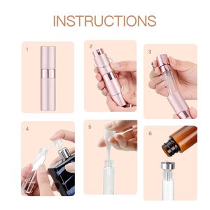 Custom Logo 100pcs Small Screw Neck 5ml Sample Spray Travel Refillable Luxury Empty 30ml <b>Perfume</b> Bottle with Box Screen Printing - Product Image 2