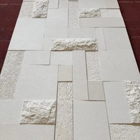 Panneau mural en pierre PU 3D léger pour extérieur, imitation roche décorative en polyuréthane
