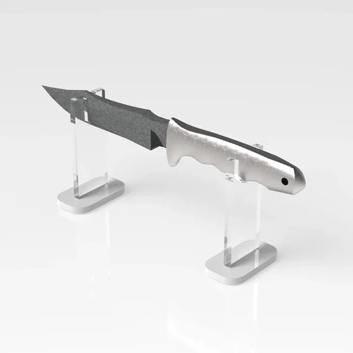 5mm Transparent Acrylic Knife Katana Display Stand Desk Perspex Gun Knife Display Holder Stand