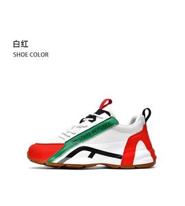 أحذية رجالية أنيقة بيضاء للجولف، أحذية رياضية فاخرة سوداء نصف مسطحة مطبوعة سهلة الارتداء، أحذية رجالية طويلة بتصميم عصري لعام 2023 - Product Image 4