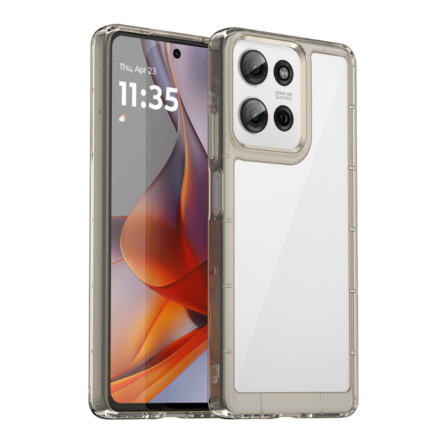 2nd Space Shockproof Acrylic TPU PC Mobile Phone Case Crystal Clear Camera Protection Cover for INS MOTO G15 G75 G35 G55 G45 E15