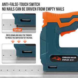 Hi-Spec Cordless Nailer Stapler 21 In 1 Battery <b>Powered</b> Dual Function <b>Tool</b> - Product Image 3