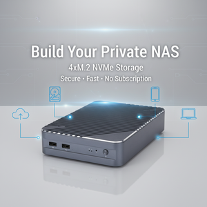 Qotom NAS Storage Server 11th Gen Core I7 1165G7 Processor High Performance Desktop Portable NAS <b>Mini</b> <b>PC</b> - Product Image 1