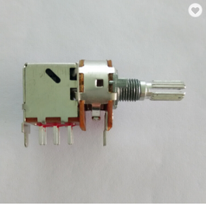 Potentiomètre rotatif de 16 mm avec <span class=keywords><strong>bouton</strong></span> poussoir, résistance de 100-2M, 125V, rotation à 360°, matériau en carbone - Product Image 6