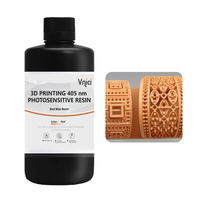 Lilin merah Resin fotosensitif Resin baik untuk detail permukaan halus 405nm cahaya menyembuhkan Resin perhiasan kerajinan