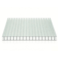 Plaque creuse en polycarbonate transparente, légère, durable et résistante aux UV pour la toiture