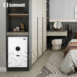 Cassaforte Biometrica Estetica Safewell per Uso Domestico, Cassaforte Elettronica Rotonda con Tastierino Touch e Impronta Digitale per Decorazione d'Interni - Product Image 3