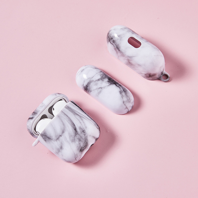 In Stock for Airpods Earphone Case High Quality Opal Shell Marble Wireless Earphone Air Pod Case Custom Designs