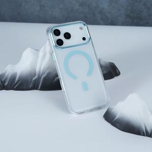 เคสโทรศัพท์กันกระแทกสำหรับ14/15/16/17 PRO MAX ตัวยึดแม่เหล็กคริสตัลใสหรูหรา - Product Image 5