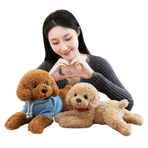 En gros, Peluche <span class=keywords><strong>chien</strong></span> Teddy super douce en coton PP, oreiller ours avec technique de lavage, idéal <span class=keywords><strong>pour</strong></span> dormir et soulager le stress, <span class=keywords><strong>cadeau</strong></span> d'<span class=keywords><strong>anniversaire</strong></span> - Product Image 1