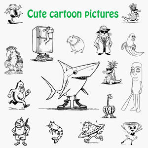 Libro de Colorear de 12 Páginas con Personajes de Memes Absurdos de Dibujos Animados, Divertido y Grueso, para Pintar y Dibujar - Product Image 3