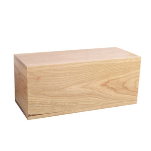 Caja de madera con tapa abatible, color madera natural, rectangular, hecha a mano, para almacenamiento de botellas de vino, embalaje, fábrica Caoxian, artesanía. - Product Image 5