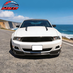 เหมาะสำหรับ Ford Mustang V6 ปี 2010-2012  ลิ้นกันชนหน้า สีดำดิบ - Product Image 2