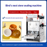 Semi-automatische verzegelmachine voor zuurmelk-yoghurtbekers, folie-rol verpakkingsmachine voor saladedressing en tomatensaus