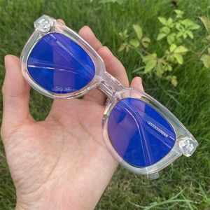 Lunettes Photochromiques Rondes Vintage TR90 Anti-Lumière Bleue avec Charnière à Ressort, Verres Photogray pour <span class=keywords><strong>Homme</strong></span> et Femme 2024 - Product Image 5