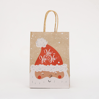 Sac cadeau d'expédition de Noël réutilisable personnalisé sacs cadeaux personnalisés pour joyeux Noël sac en papier pour fête de Père Noël