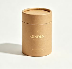 Cosmetic Paper Tube with Gold <b>Foil</b> Recyclable Packaging for Face Cream Skincare Packaging Tube - Product Image 1