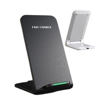 Support de chargeur sans fil pliable et réglable 15W, station de charge sans fil portable de type C en ABS, support de téléphone portable