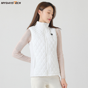 Maydays เสื้อกั๊กกันลมสีทึบซักได้มีไฟ USB สำหรับฤดูหนาวกลางแจ้งเล่นสกี - Product Image 2