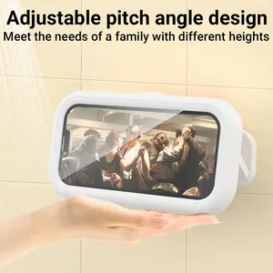Support de téléphone étanche pour douche, rotation réglable, support mural télescopique pour salle de bain et cuisine - Product Image 4