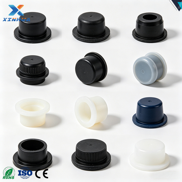 XINHUA Eco-Friendly Silicone NBR EPDM Odorless Custom Rubber Cap Cover OEM Non-Toxic REACH RoHS CE Certified Moulding