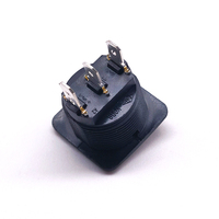 Meilleure vente d'usine interrupteur à bascule rond à tête carrée 3 broches 6A SPST on Off 110V interrupteur à bascule illuminé rouge