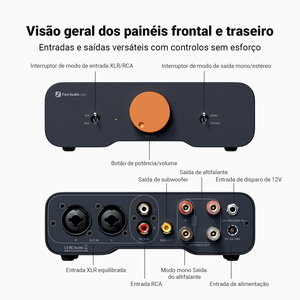 Amplificateur de puissance stéréo Fosi Audio ZA3 TPA3255 Classe D <span class=keywords><strong>HiFi</strong></span> pour enceinte bibliothèque passive avec entrée XLR/RCA/symétrique - Product Image 2