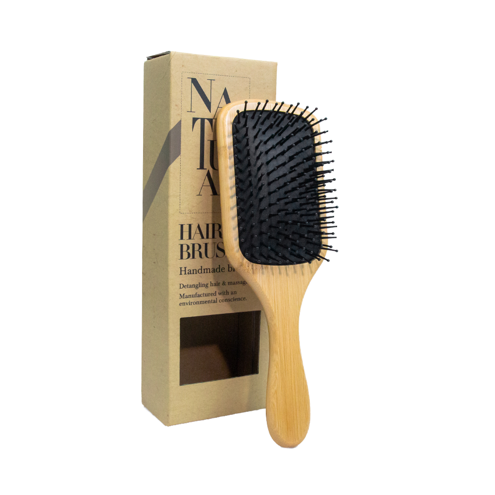 Wholesale Hair Brush Bamboo Air Bag Detangling Paddle Scalp Massage Hair Comb With Bristle Detangling Hairbrush