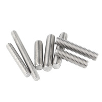 304 Stainless Steel Die Lead Rod Full Thread Screw Through Thread Stud M5M6M8M10M12M14M16M24 Plain Finish