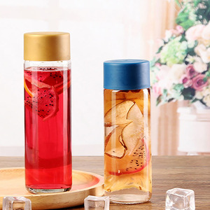Rỗng Trong Suốt 1000Ml 750Ml 500Ml 375Ml Cao Flint Nước Trái Cây Uống Nước Giải Khát Nước Khoáng VOSS Chai Thủy Tinh Với Nắp Nhựa - Product Image 6