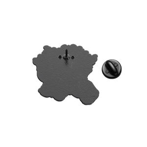 着火的恐怖头骨认为珐琅别针老虎我不像其他猫我更糟糕的胸针翻领徽章朋克珠宝给朋友的礼物 - Product Image 5