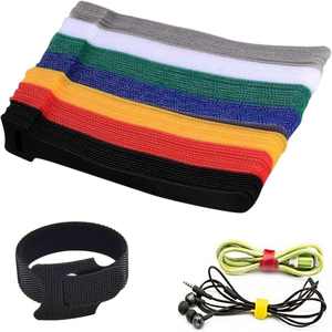 Cintas de Gancho y Bucle Reutilizables, Ecológicas, Autoadhesivas, Impresas, de Doble Cara, Ajustables, con Adhesivo Fuerte, Lavables, de Poliéster/Nailon - Product Image 1