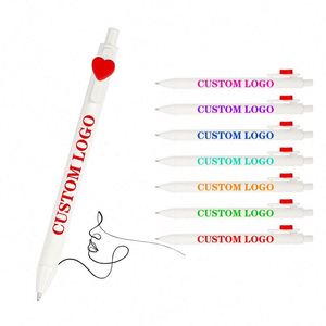 Hot-selling Love-shaped Plastic Ballpoint <b>Pen</b> Wholesale Creative Valentine's Day Gifts Signature <b>Pens</b> with Custom logo for Event - Product Image 2