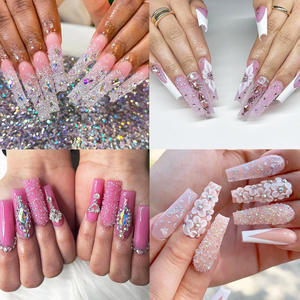 Nueva llegada fácil de aplicar decoraciones de diamantes de imitación para uñas claro Mini 0,1mm cristales de duendecillo de uñas para arte de uñas - Product Image 6