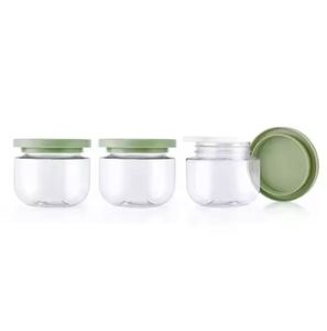 Luxury Empty Stock Cosmetic Jar 250ml Grey HDPE Wide Mouth Screw <b>Top</b> Skin Care Body Cream Packaging Containers - Product Image 1