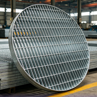 Grille en acier galvanisé à chaud antidérapante pour couverture de drainage de passerelle métallique pour la construction