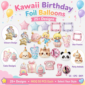 NUEVOS Globos de Aluminio con Forma de Pastel, Luna, Estrella y Unicornio para Fiestas de Cumpleaños Infantiles, Pedido al por Mayor - Product Image 3
