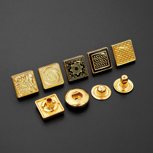 Custom Pattern logo 12mm Clothes Custom Dress Press Metal Snap <b>Buttons</b> for Clothes - Product Image 5