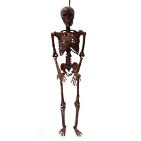 Squelette de momie suspendu d'Halloween de 90 cm, décoration pour bar, maison hantée, escape room, accessoire crâne terrifiant, pour créer une ambiance.